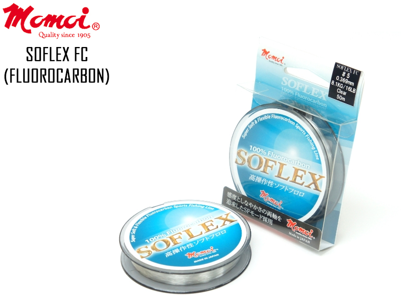 Momoi SOFLEX FC (Length: 50mt, Diameter: 0.570mm, Strength: 16.9kg)