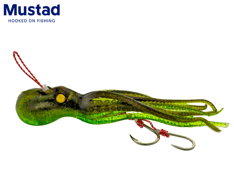 Mustad Mini InkVader Octopus Lure With Double Assist Hooks ( Length: 10cm, Weight: 20gr, Color: CD)