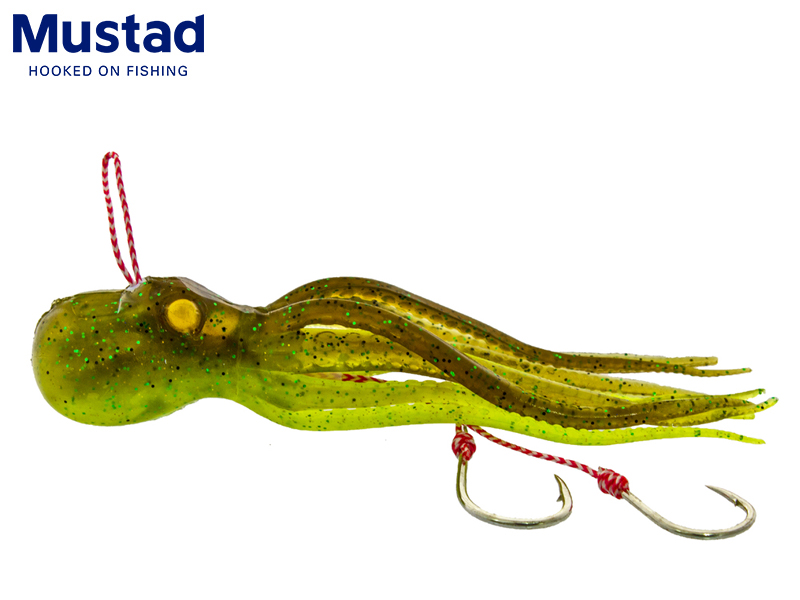Mustad Mini InkVader Octopus Lure With Double Assist Hooks ( Length: 10cm, Weight: 20gr, Color: GD)