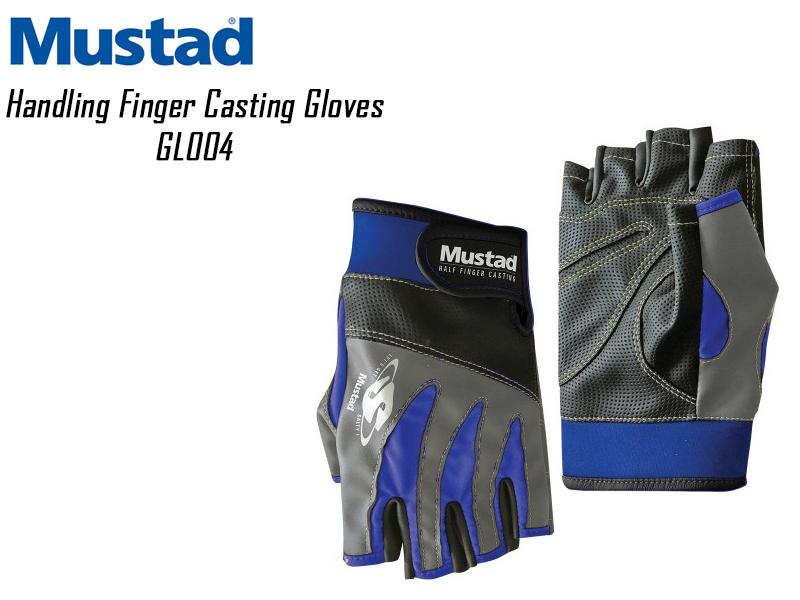Mustad Half Finger Casting Gloves GL004 (Size: Medium)