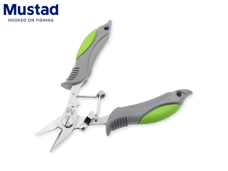 Mustad MT120 5" Braid Scissors - Green