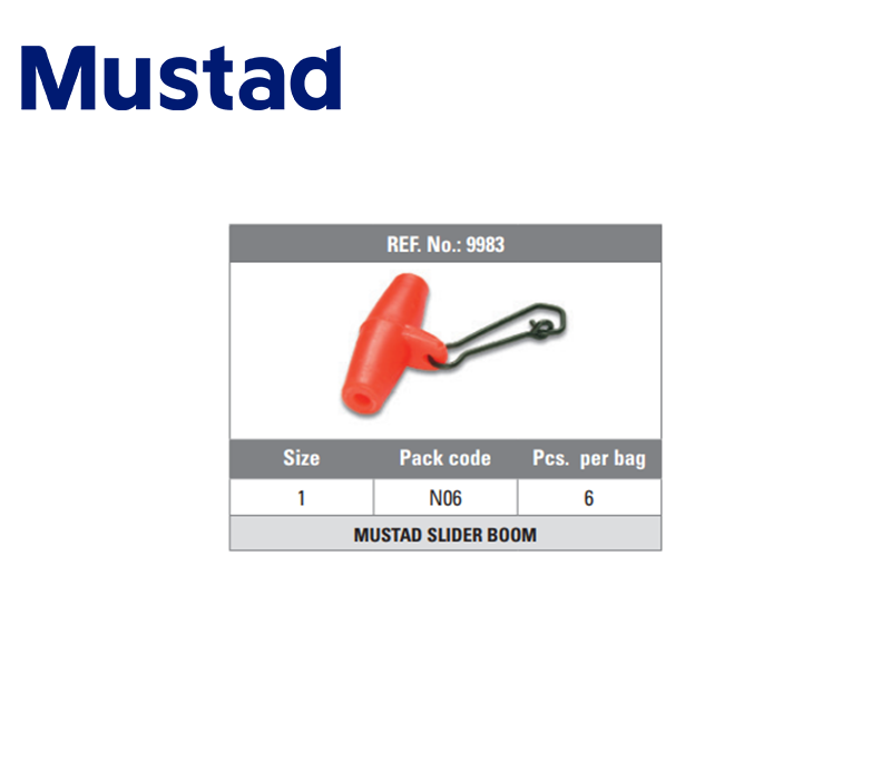 Mustad Slider Boom 9983 (Size:1, Pack: 6pcs)