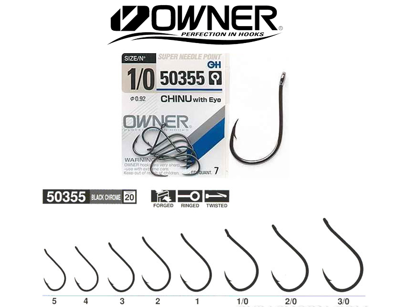 Owner 50355 Chinu with Eye (#1, 8pcs) [MSO50355/1] - €1.40 : Tackle4all ...