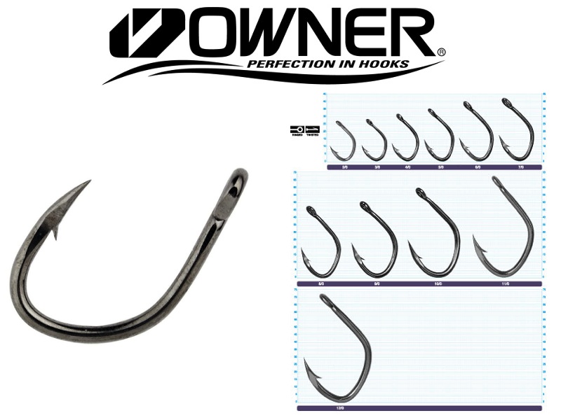 OWNER Twistlock CPS 5132 / sizes: 1/0 - 5/0 / drop shot hooks
