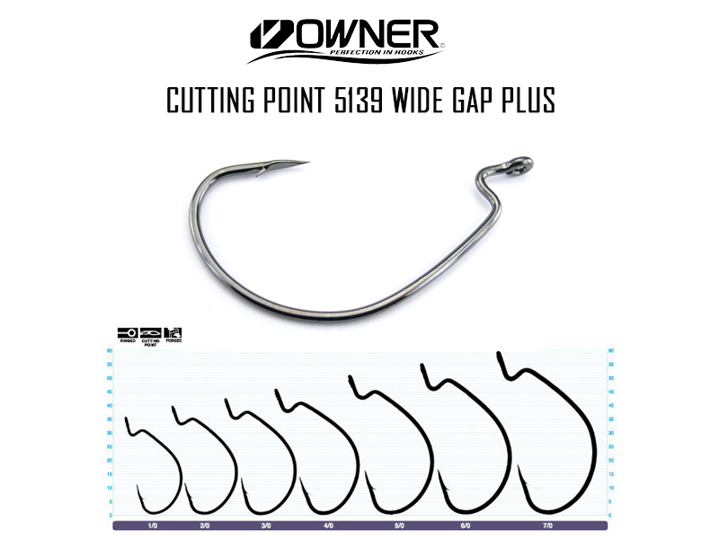 Owner Cutting Point 5139 Wide Gap Plus (Size: 7/0, Pack: 3pcs)