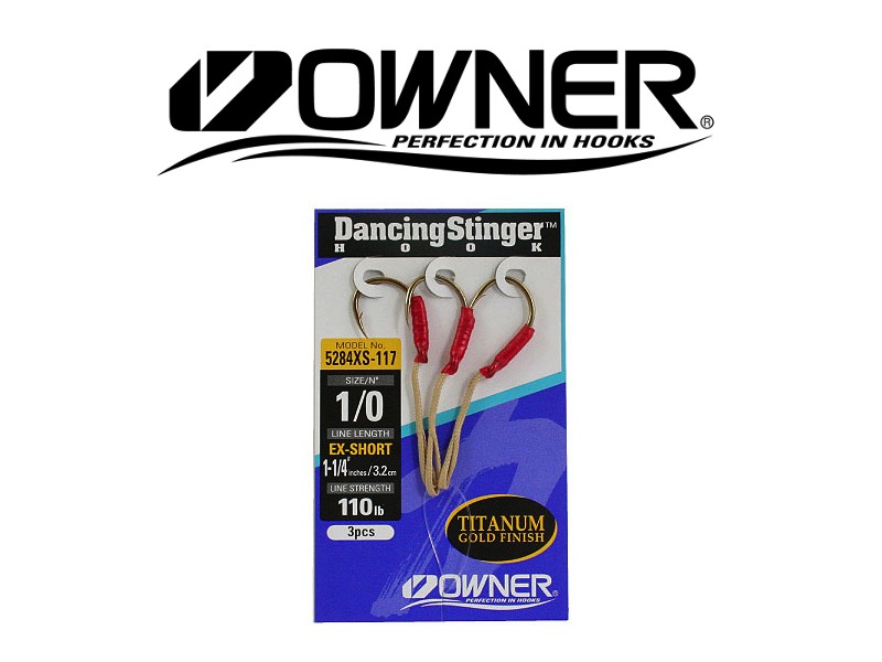 Owner 5284L Dancing Stinger Extra Short (#2/0, 3pcs)