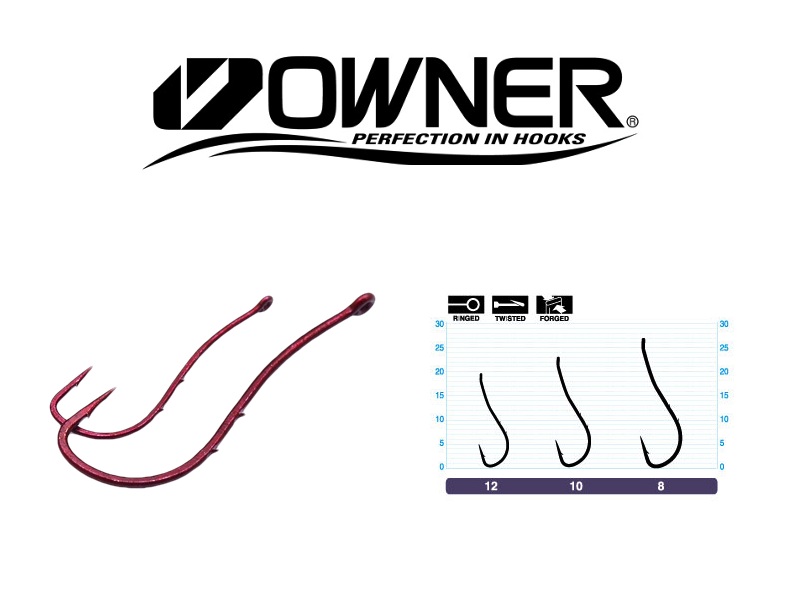 Owner 53118 Worm SP - BH Bloody Red (#8, 7pcs)