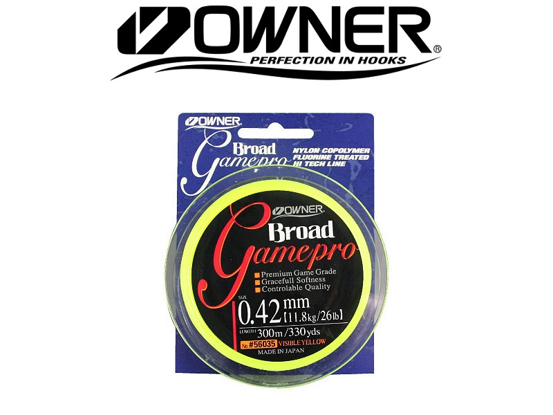 Owner 56035 Broad Gamepro (0.28mm, 5.23kg, 300m, Yellow)