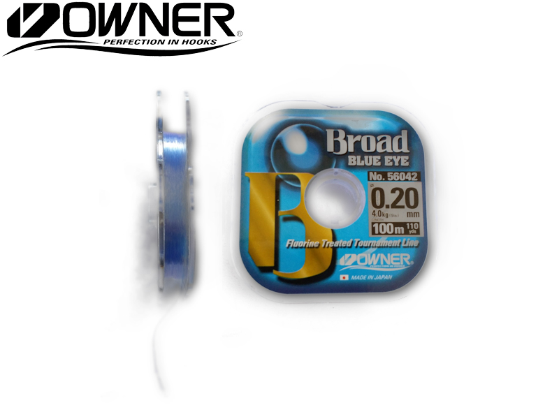 Owner 56042 Broad Blue Eye (Line Ø: 0.40mm, Line Strength: 13.0kg, Spool: 100mt)