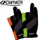 Owner 9653 Light Meshy Glove 3 Finger Cut (Size: Large)