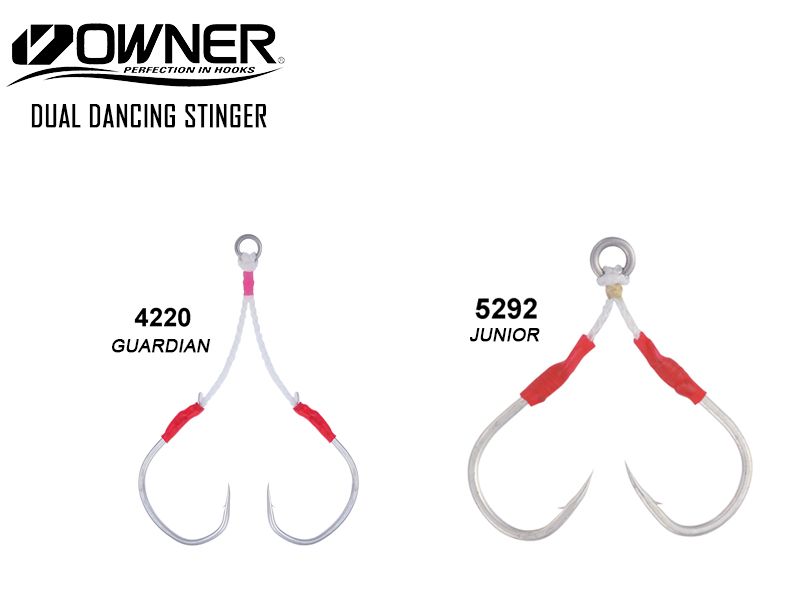 Owner 5292 Dual Dancing Stinger Juinior (Size: 2/0, Line Length: 20mm, Line Strength: 155lb)