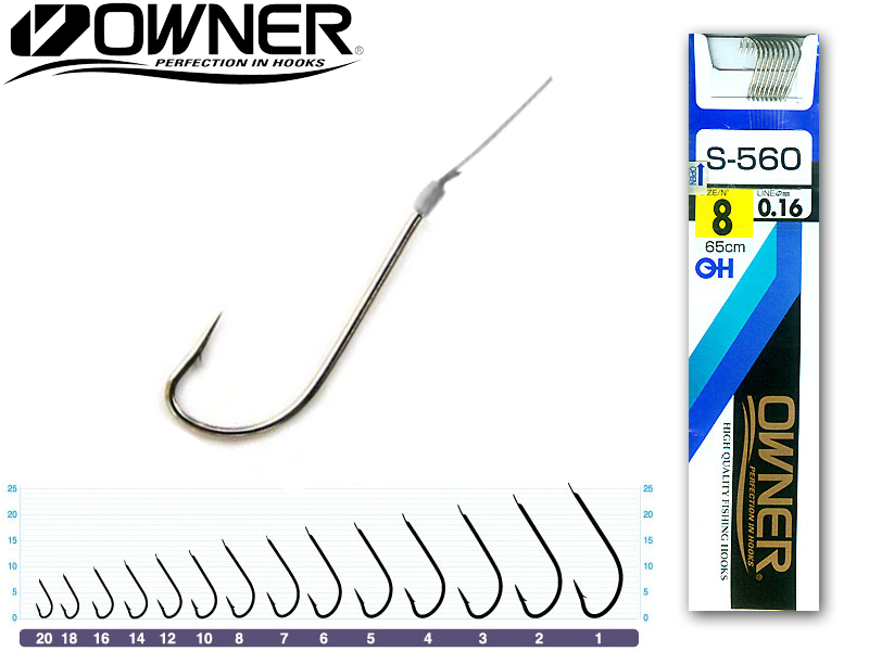 Owner RL-9330 Baitholder Pre-Tied Hooks (Size:6, Line Diameter