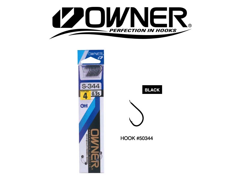 Owner S-354 Snelled Hooks (Hook Size: 8, Line ⌀ 16mm, line Length:65cm,  10pcs) [MSOS-354/8] - €1.20 : , Fishing Tackle Shop