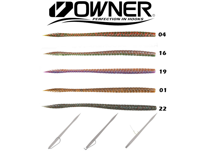 Owner Shaky Worm SW160 (160mm, 6.5”, Colour:22)