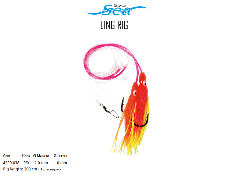 Quantum Sea Ling Rig (Length: 200cm, Hooks: 9/0, Mainline Ø: 1.0mm, Leader Ø:1.0mm)