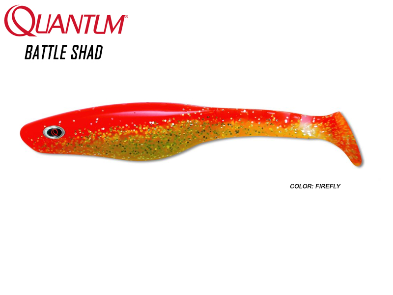 Quantum Battle Shad (Length: 8cm, Weight: 3.5gr, Color: Firefly)