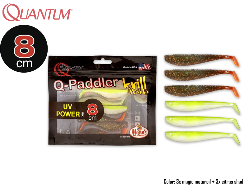 Quantum Q-Paddler UV Power Mix (Size: 8cm, Pack: 6 pcs)