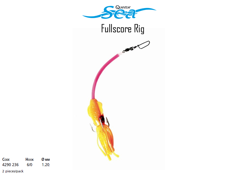 Quantum Sea Full Score Rig (Hook: 6/0, Line Ø:1.20mm)