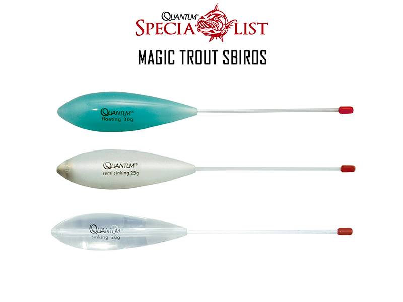 Quantum Magic Trout Sbiros (Type: Sinking, Weight: 25gr, Color: Clear)