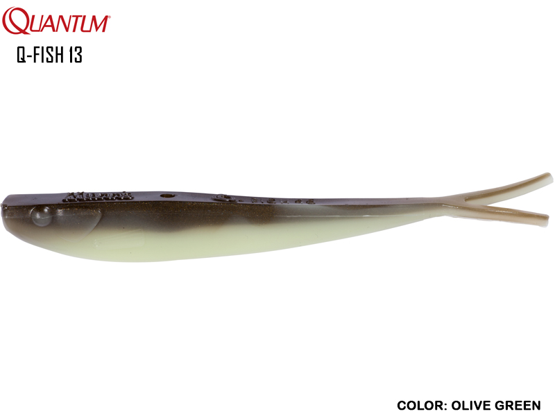 Quantum Q-Fish 13 (Length: 13cm, Weight: 8gr, Color: Olive Green)