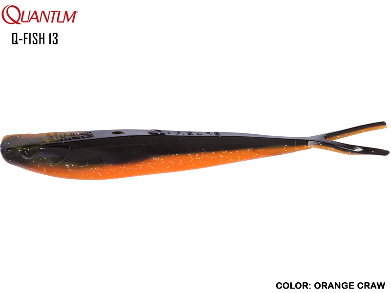 Quantum Q-Fish 13 (Length: 13cm, Weight: 8gr, Color: Orange Craw)