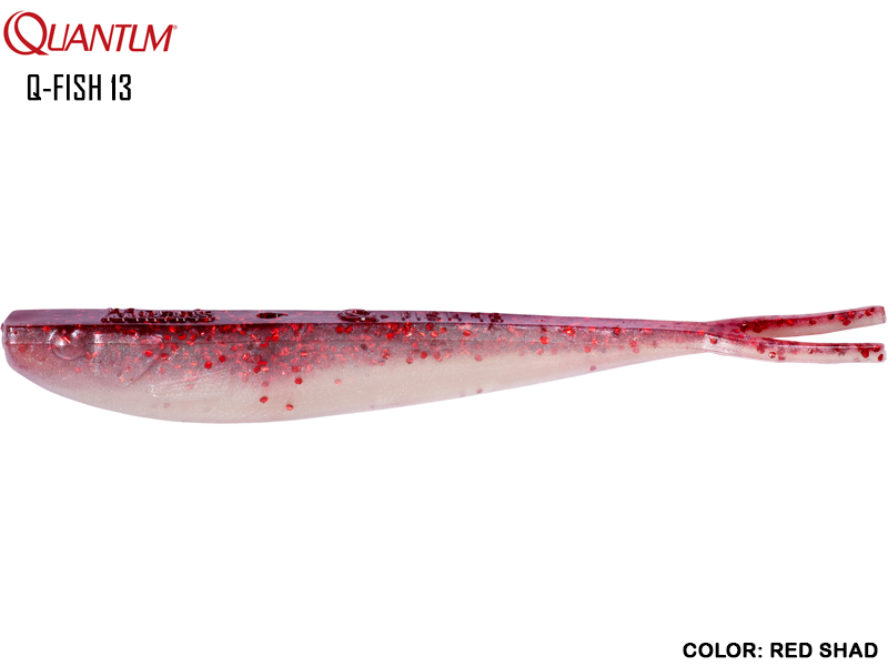 Quantum Q-Fish 13 (Length: 13cm, Weight: 8gr, Color: Red Shad)