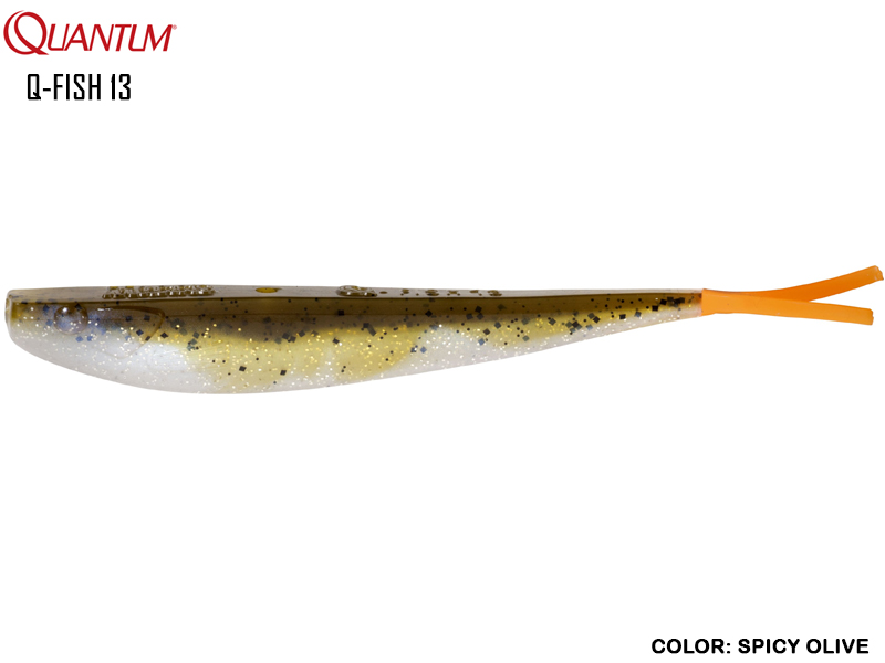Quantum Q-Fish 13 (Length: 13cm, Weight: 8gr, Color: Spicy Olive)