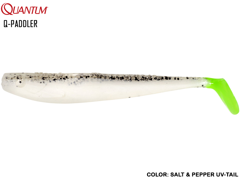 Quantum Q-Paddler (Length: 15cm, Weight: 15gr, Color: Salt & Pepper Uv-Tail)