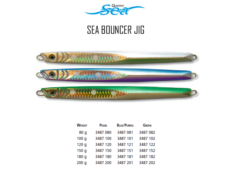 Quantum Sea Bouncer Jig (Weight: 180gr, Color: Pearl)