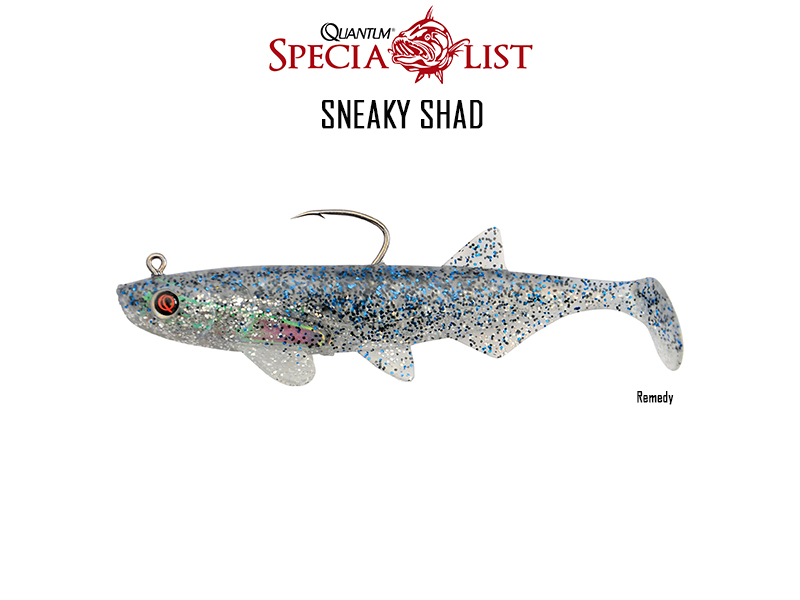 Quantum Sneaky Shad (Length: 10cm, Weight: 16gr, Color: Remedy, Pack: 3pcs)