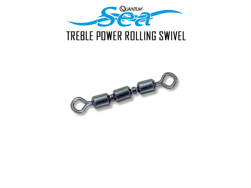 Quantum Treble Power Rolling Swivel (Size:2/0, B.S:90kg, Pack: 3pcs)