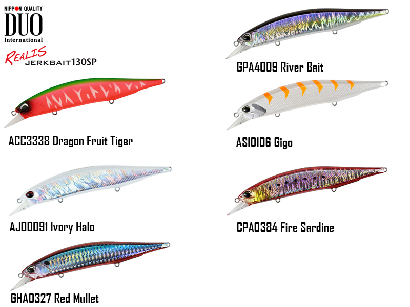 DUO Realis Jerkbait 130SP SW Limited (Length: 13cm, Colour: GHA0327 Red Mullet)