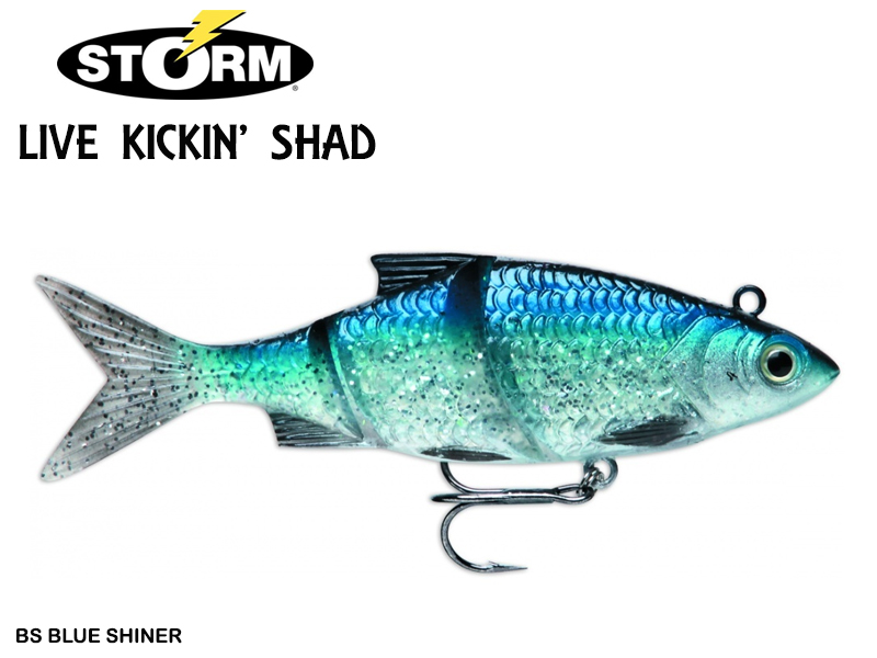 Storm Live Kickin' Shad LKSD04 (Length: 10cm, Weight: 14gr, Color: BS Blue Shiner)