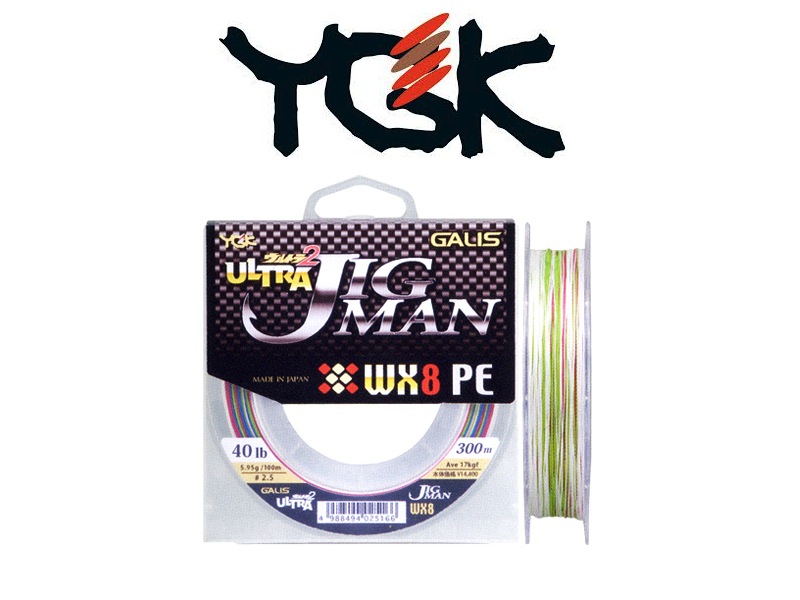 YGK Ultra Jigman WX8 300m (PE #2, 33lb / 13.5kg)