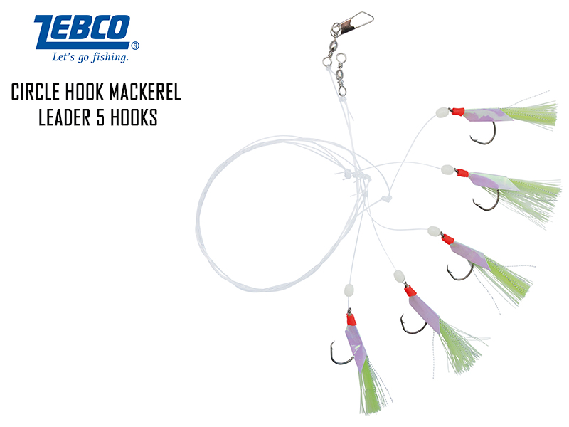 Zebco Circle Hook Mackerel Leader 5 hooks